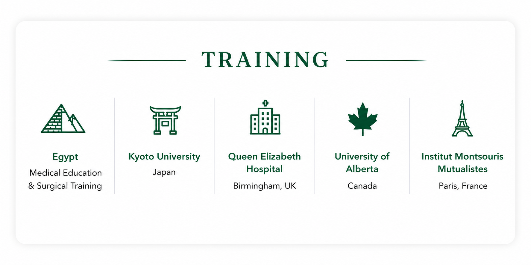 International training card